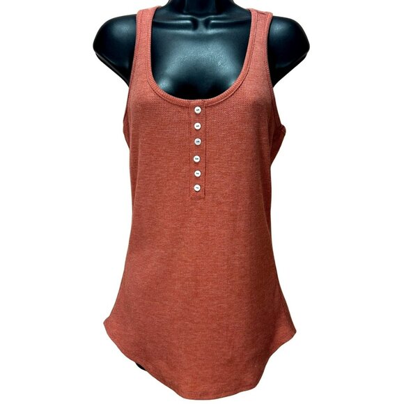 Meccafox Womens Rust Racerback Tank Top Medium NWT - Picture 1 of 6